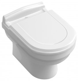Villeroy & Boch HOMMAGE Tiefspül-WC mit C+ 6661B0R1 weiss-alpin 370x600mm