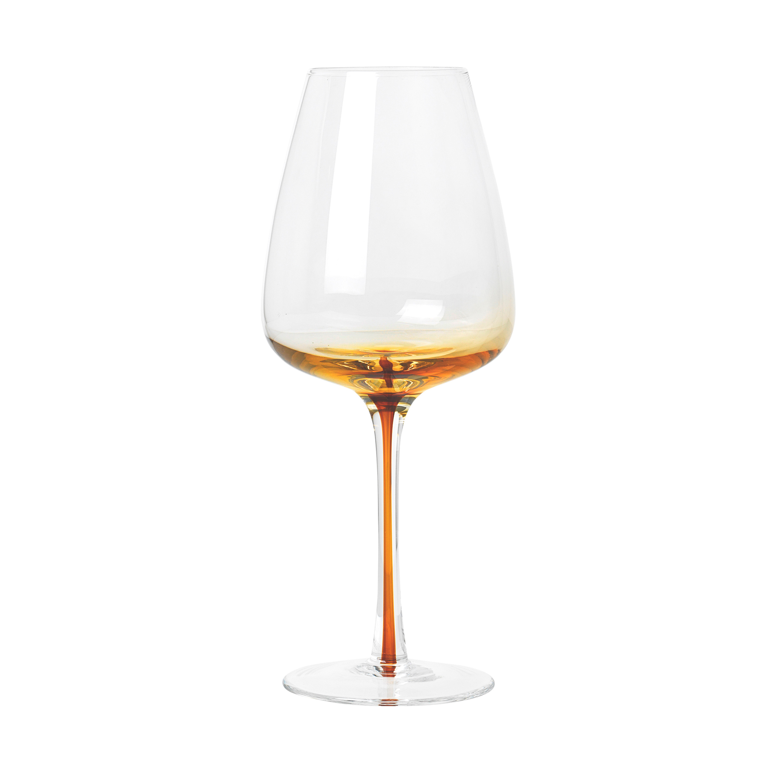 Broste AMBER Weißweinglas Ø8x21cm karamell