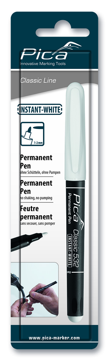 Pica Classic INSTANT WHITE Pen weiß 