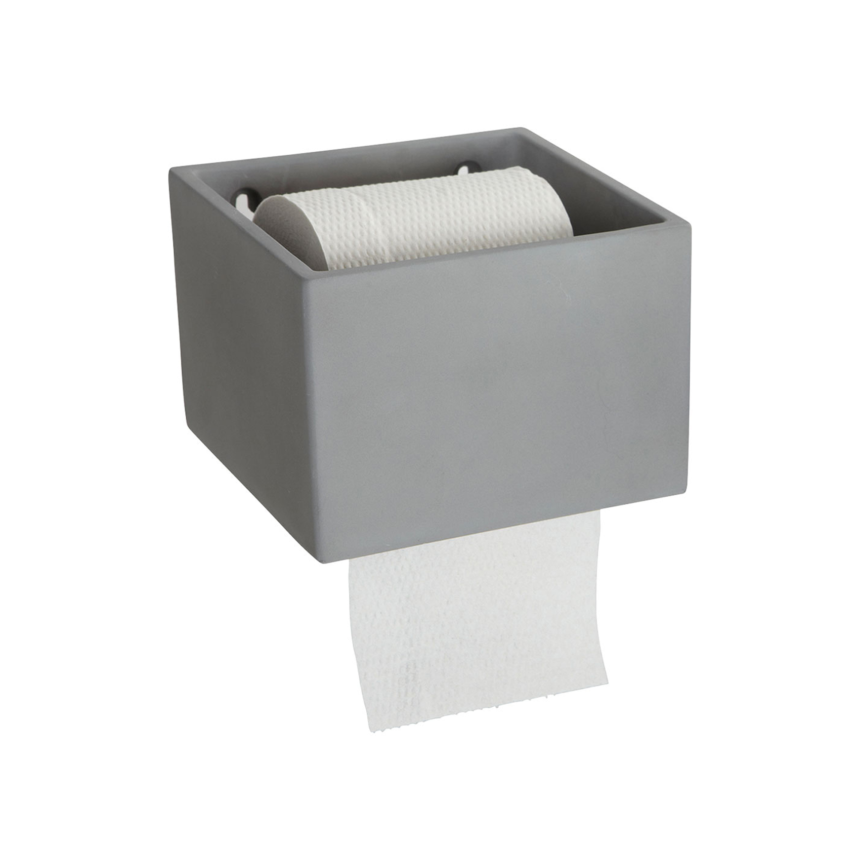 House Doctor Cement Toilettenpapierhalter 14x15cm grau 