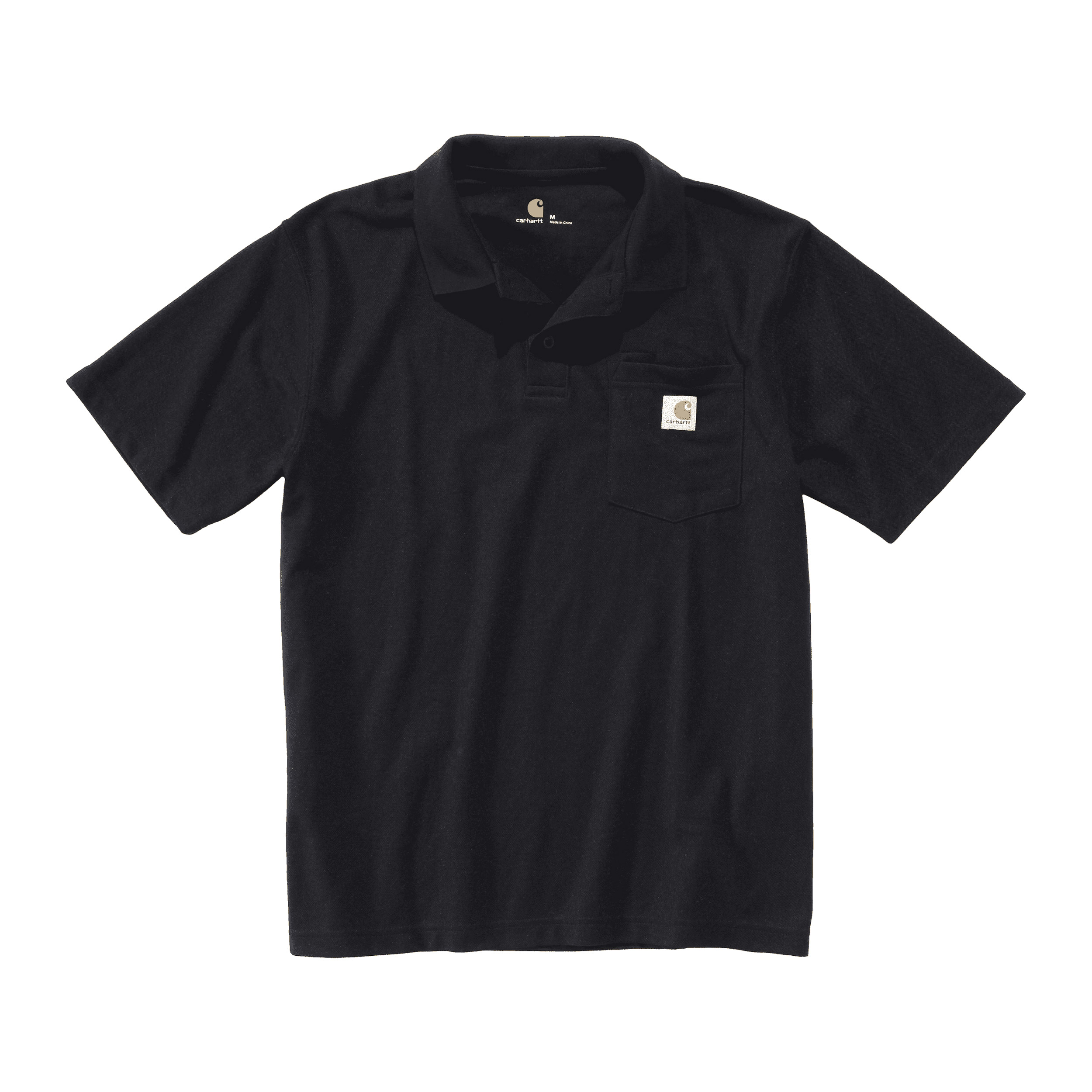Carhartt Loose Midweight S/S Pocket Polo T-Shirt schwarz M