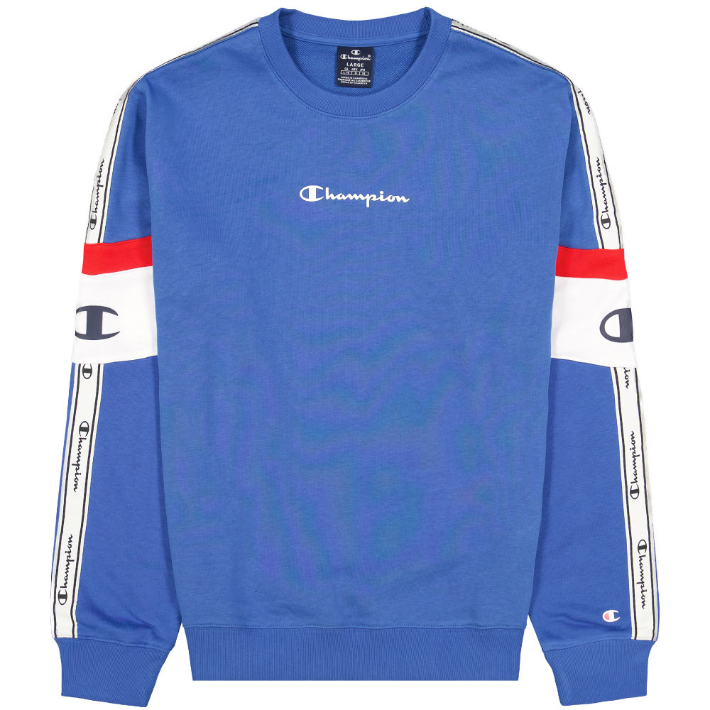 Champion Sweatshirt aus Baumwolle mit Seitenstreifen Blau M