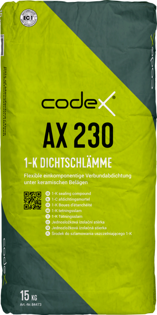 codex AX 230 1-K Dichtschlämme Braun-Grau 15 kg 