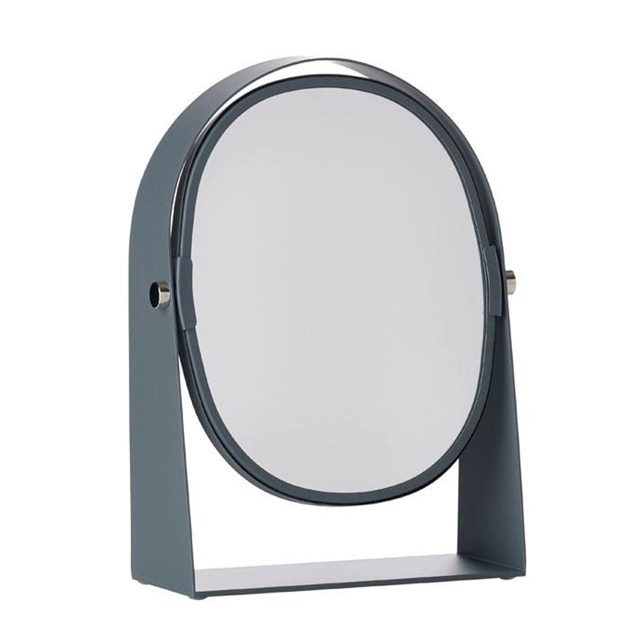 Zone Kosmetikspiegel oval 15x7x22cm grau 