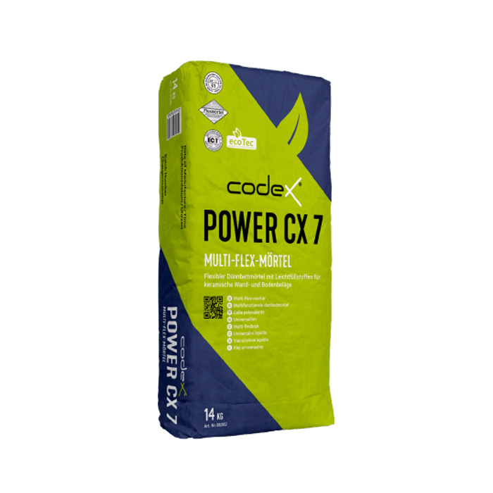codex Power CX7 Multi-Flexmörtel S1 grau - 14 kg 
