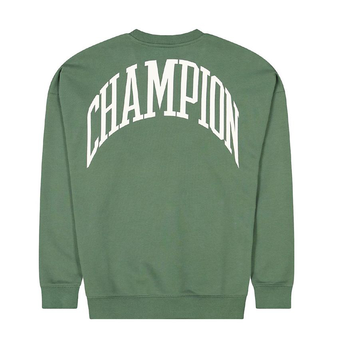 Champion Sweatshirt aus Baumwollmischung mit Logo im College-Stil grün