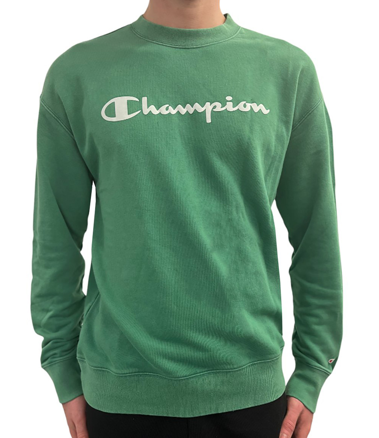Champion Sweatshirt French Terry Logo grün