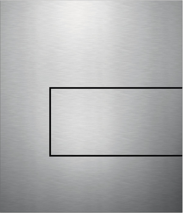 TECE Betätigungsplatte Square Edelstahl gebürstet 124x144x2 mm mit Anti-Fingerprint