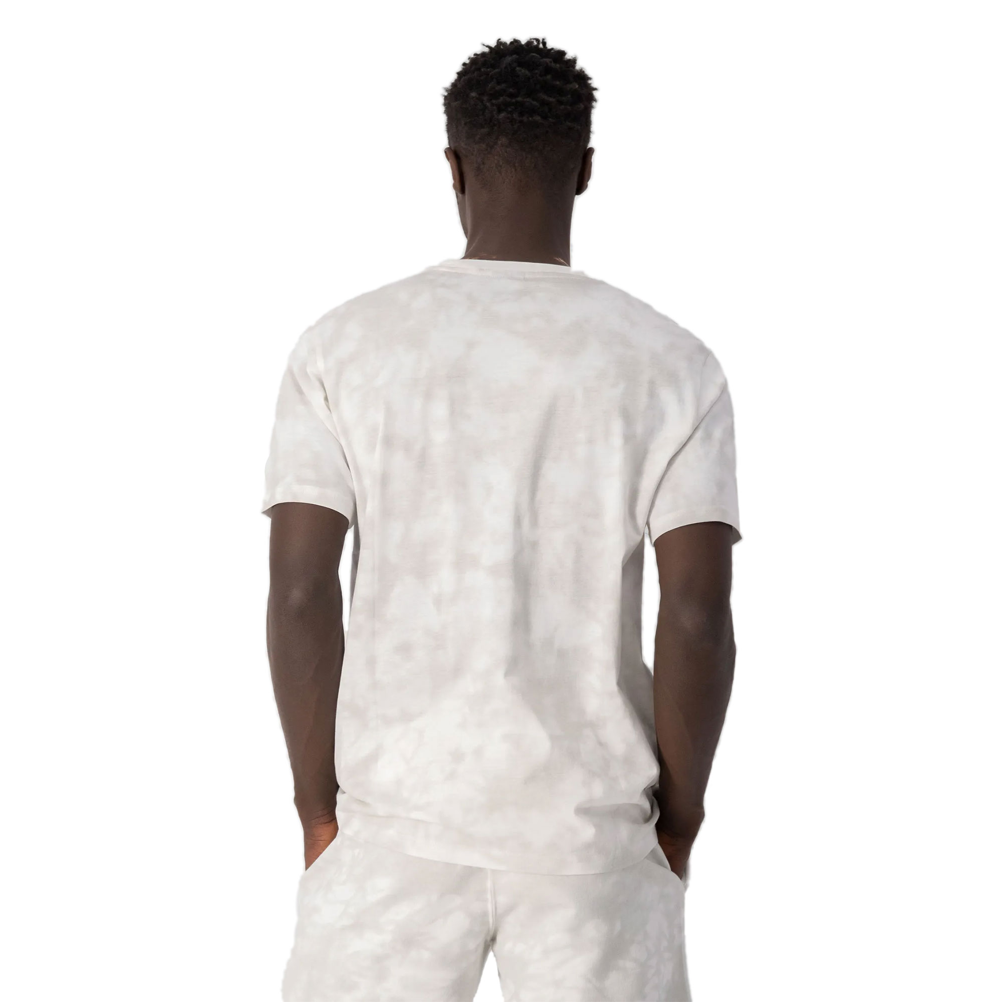 Champion Tie-Dye-T-Shirt Weiß mit Batikprint M