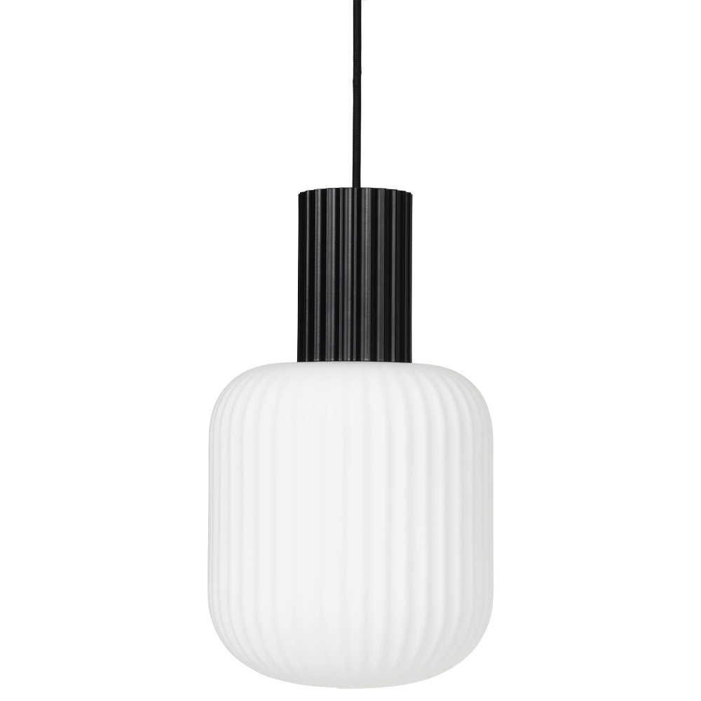 Broste Deckenlampe LOLLY Schwarz Weiß 20x34 cm 
