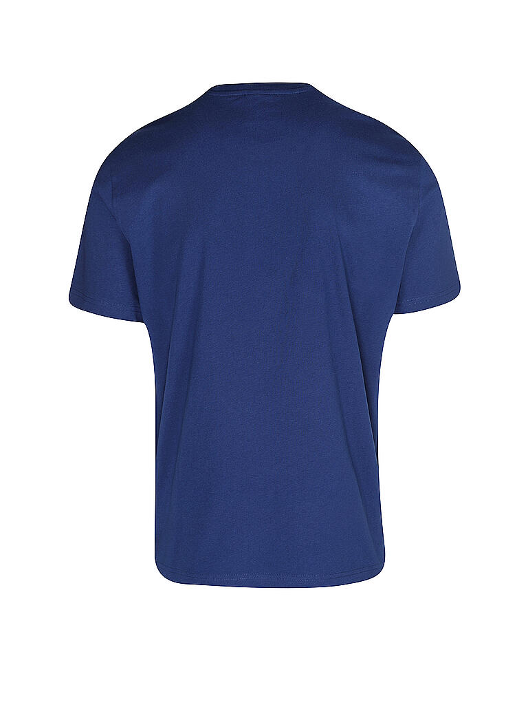Champion Rundhals T-Shirt mit Logo im Uni-Stil blau Gr. M