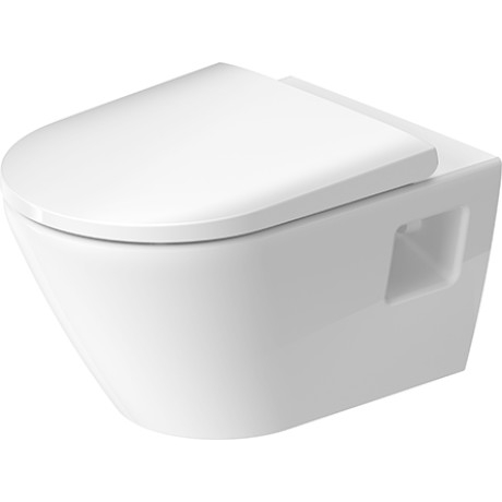 Duravit D-Neo Wand-WC Rimless Set Weiß 370 x 540 mm