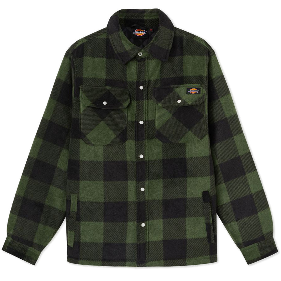 DICKIES Portland Shirt Green/Black Hemd, Grün-Schwarz, gefüttert, kariert M