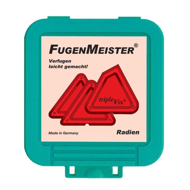 Fugenmeister DR-03 Radienschablonen Triple Fix, 3-teilig 