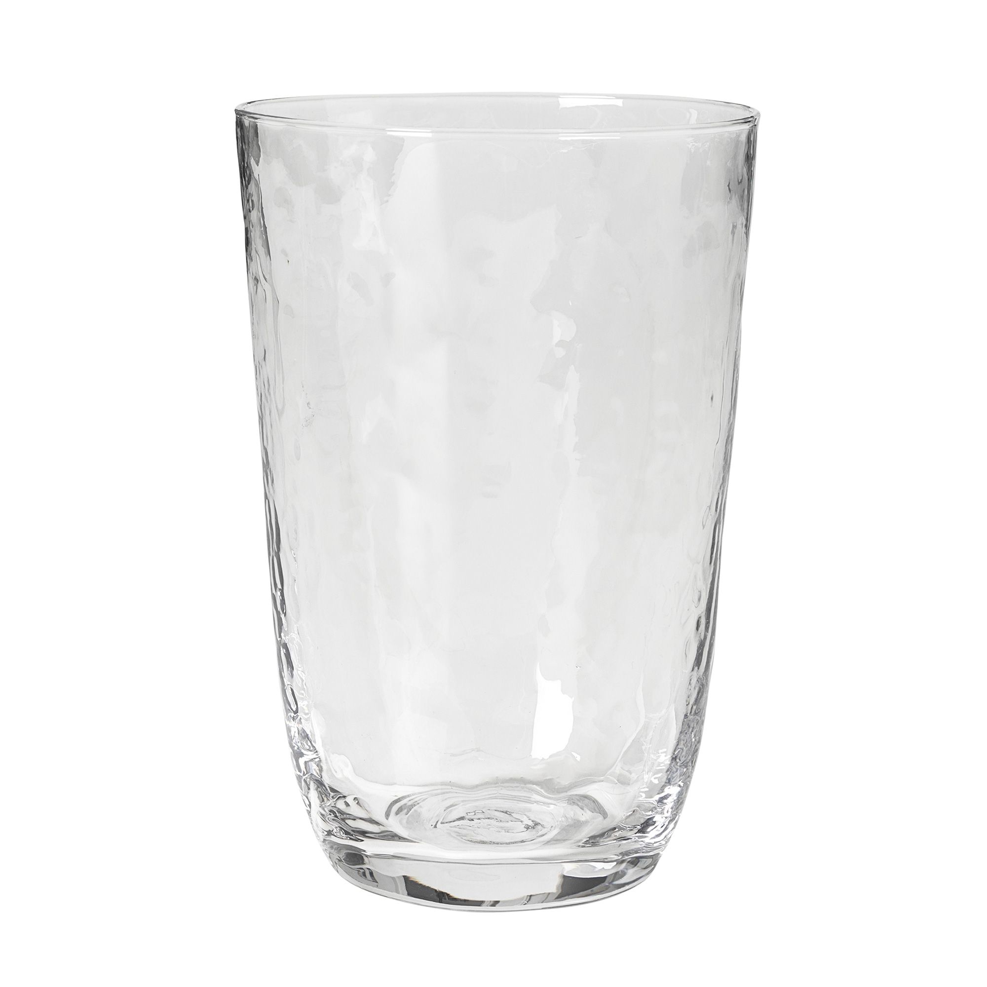 Broste HAMMERED Wasserglas 500ml Ø9x13cm klar 