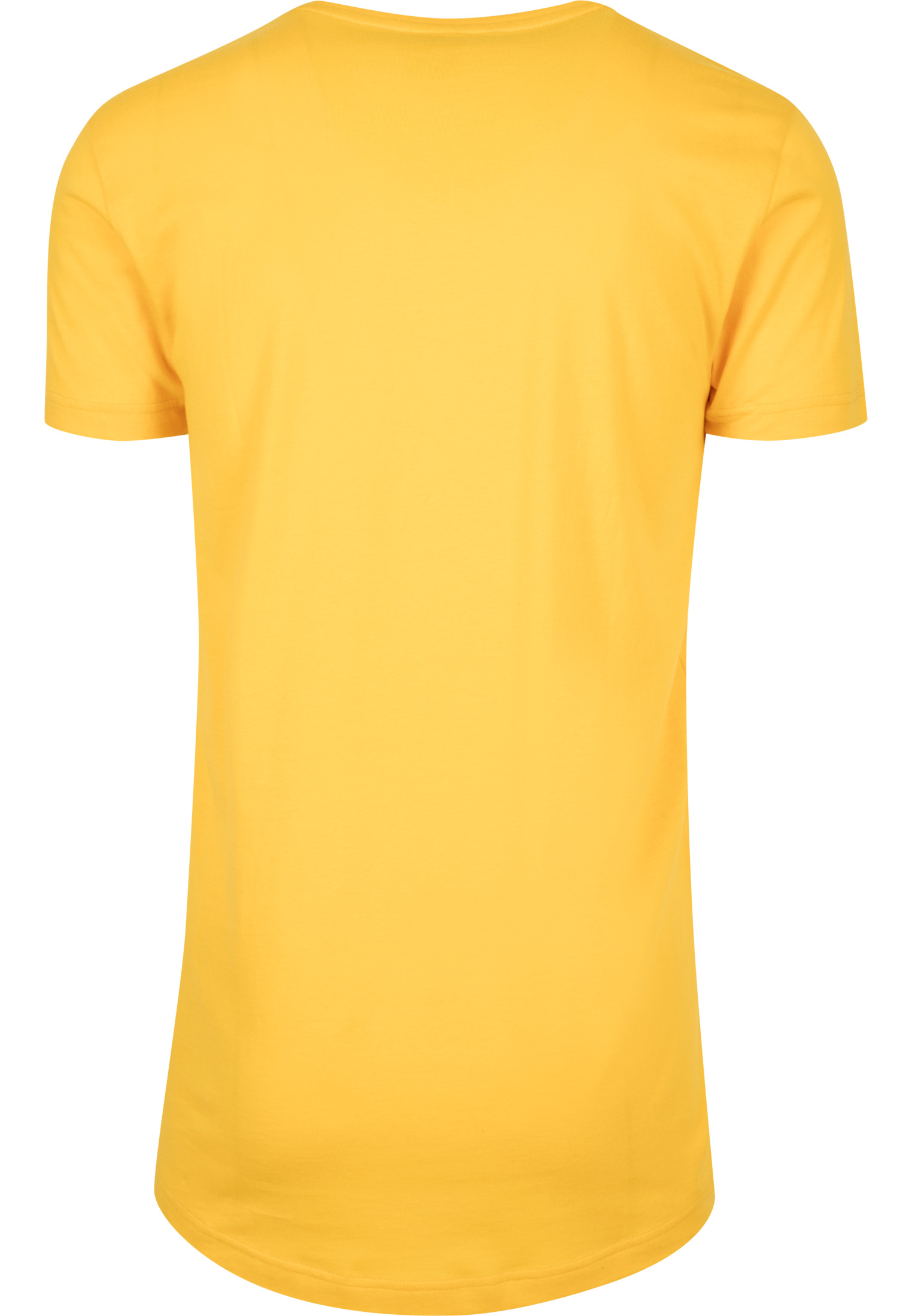 URBAN CLASSICS Shaped Long Tee T-Shirt (ABVERKAUF) chromgelb M
