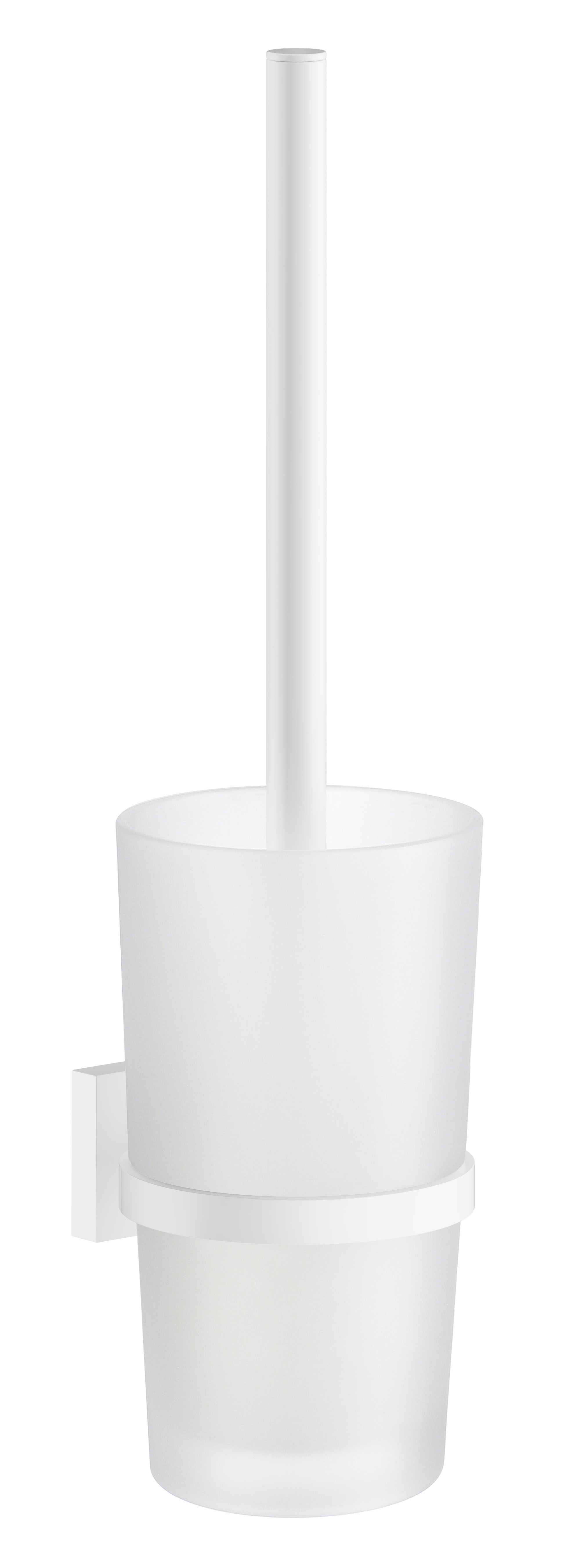 Smedbo HOUSE WC-Bürstengarnitur mit Behälter Weiß matt 380 mm (RX333)