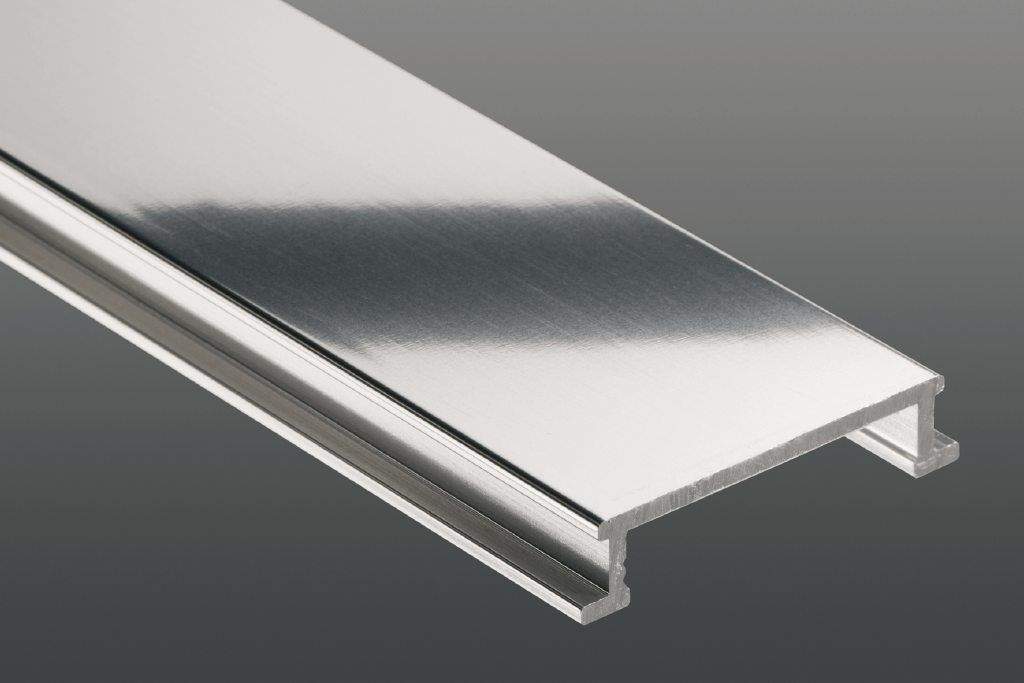 Schlüter Rondec-ACG Fliesenprofil, Aluminium chrom glänzend - 2,5m 8 mm