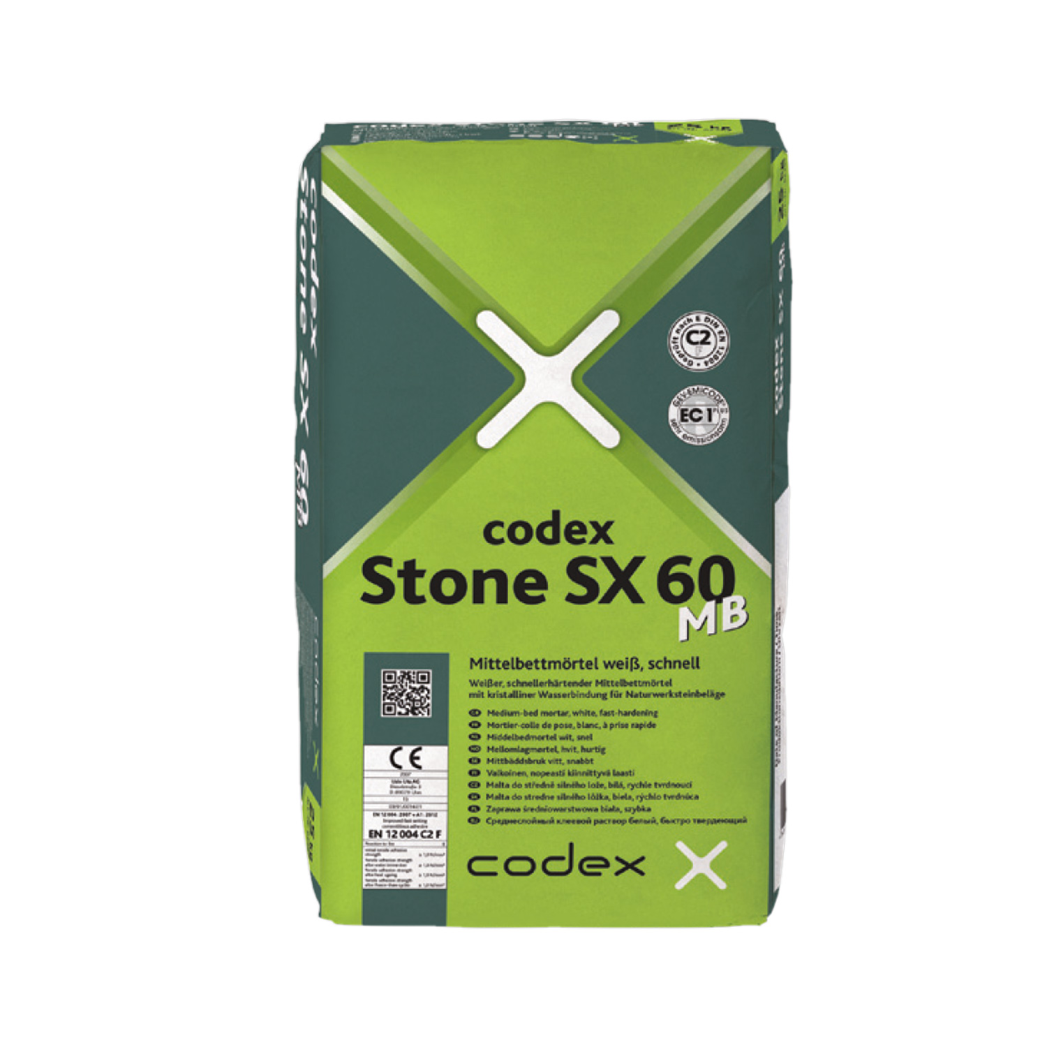 codex Stone SX 60 Mittelbettmörtel, 25kg Sack