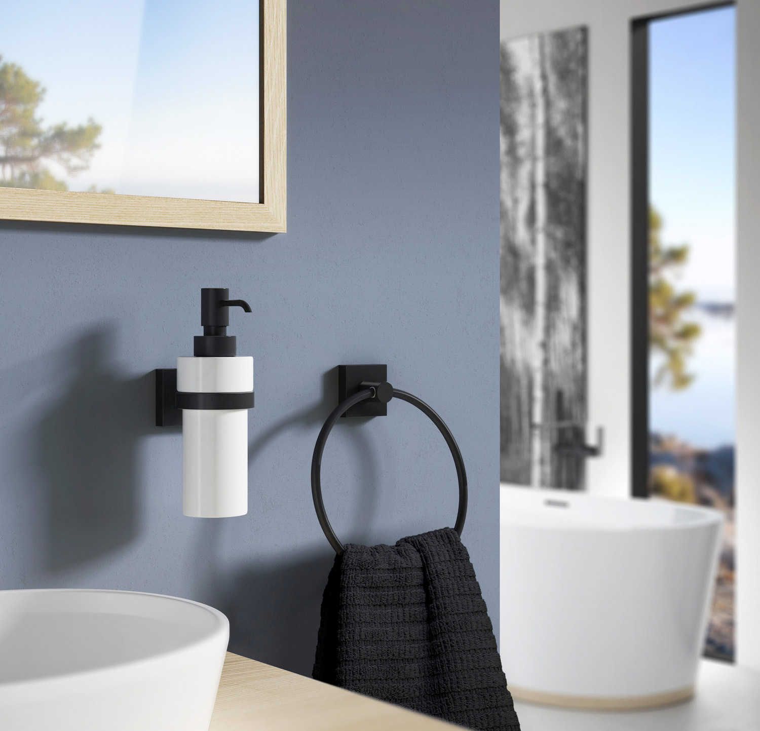Smedbo HOUSE Toilettenpapierhalter 14x9cm (RB341) schwarz