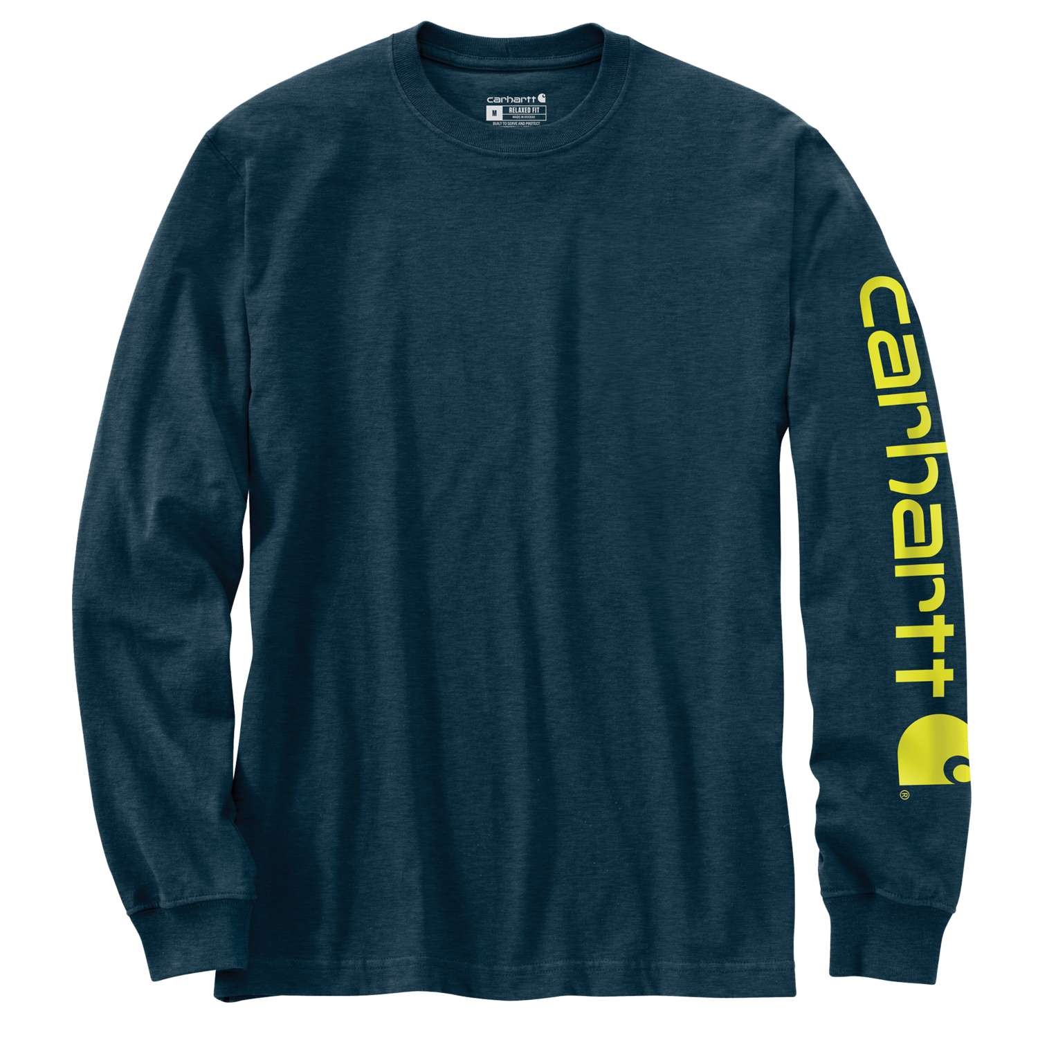 Carhartt Signature Long Sleeve Logo T-Shirt Nachtblau S