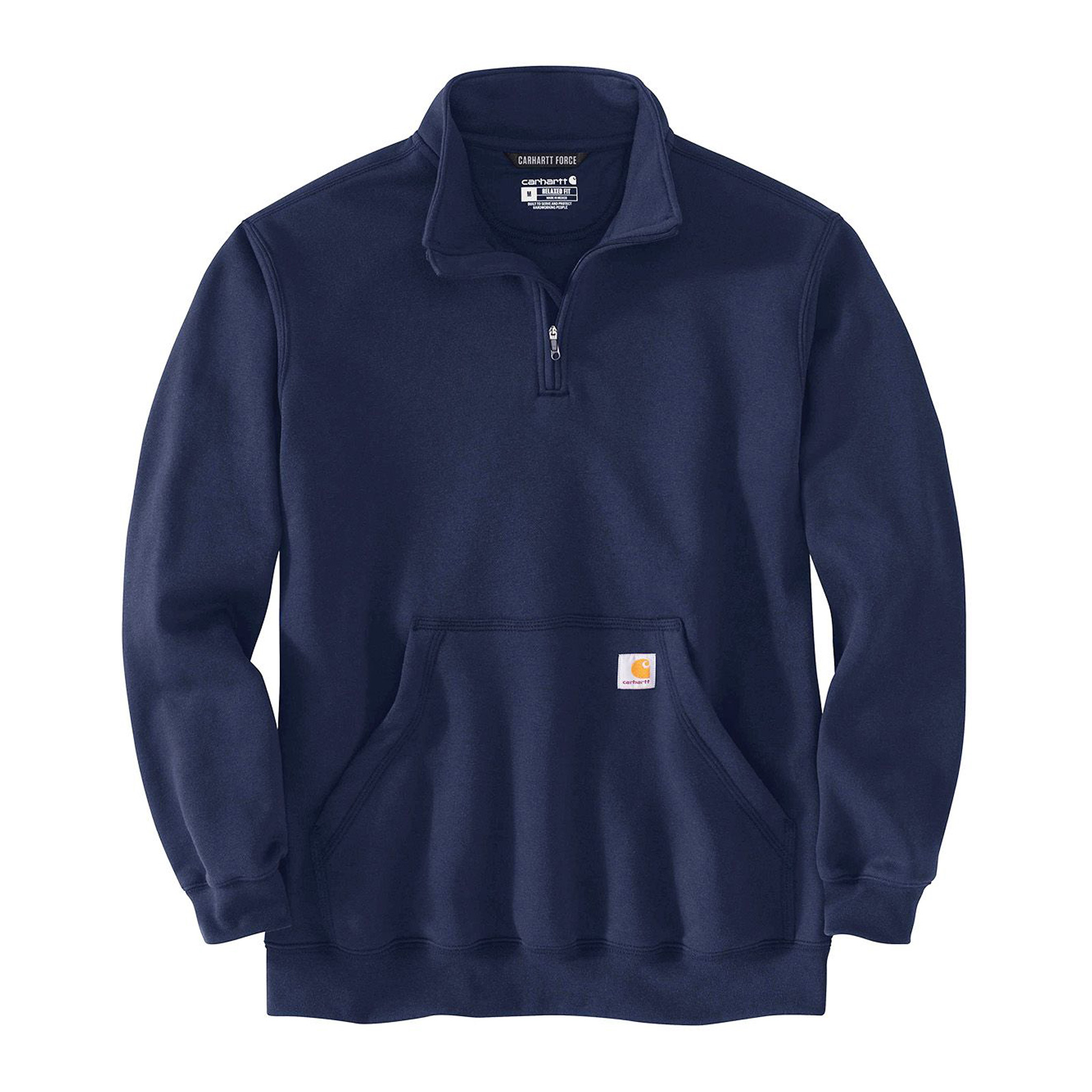 Carhartt Quarter Zip Sweatshirt Marineblau S