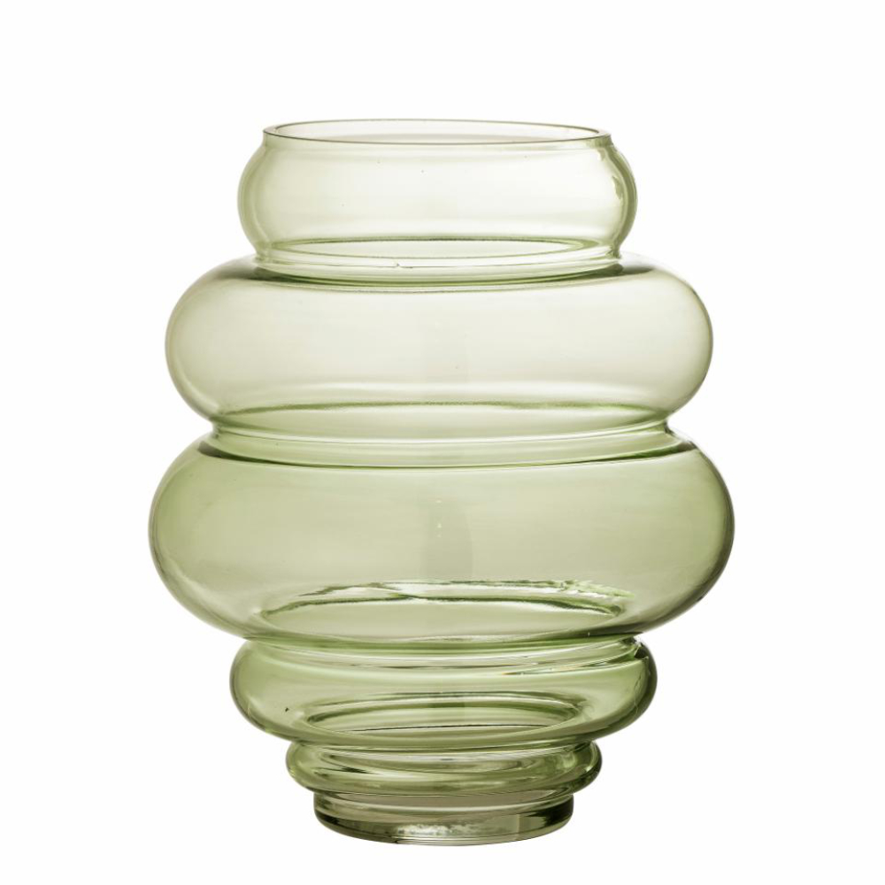 Bloomingville Annhelene Vase Ø21x24cm Grün, bestehend aus Glas 