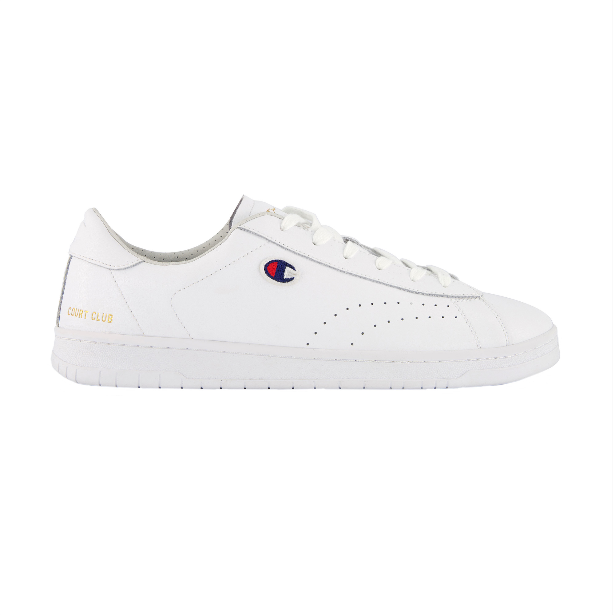 Champion Court Club Patch Low Turnschuh  weiss