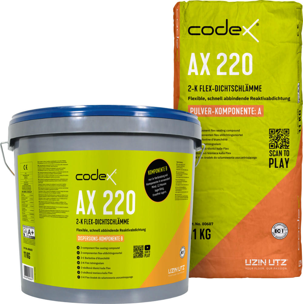 codex AX 220 2-K-Flex-Dichtschlämme 22kg 