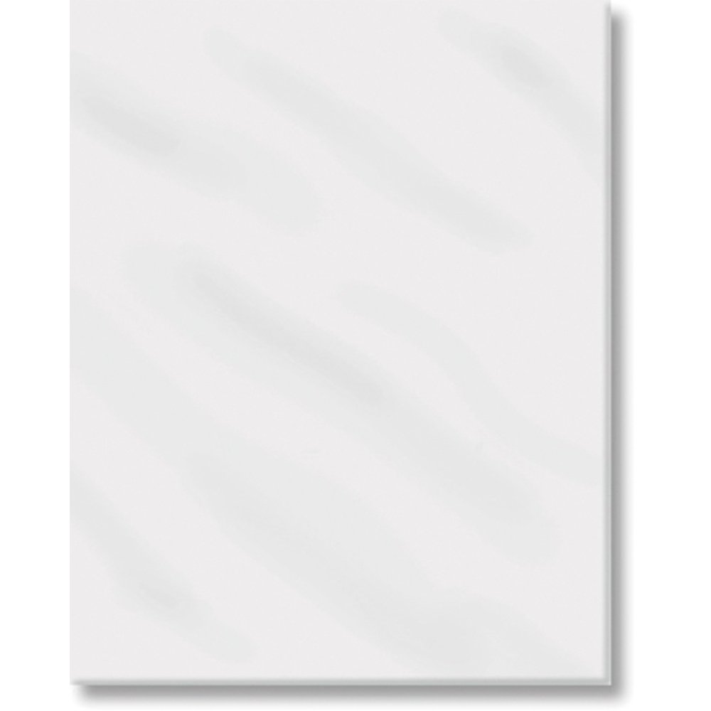 WHITE LINE Wandfliese 25x33cm weiss glänzend gewellt