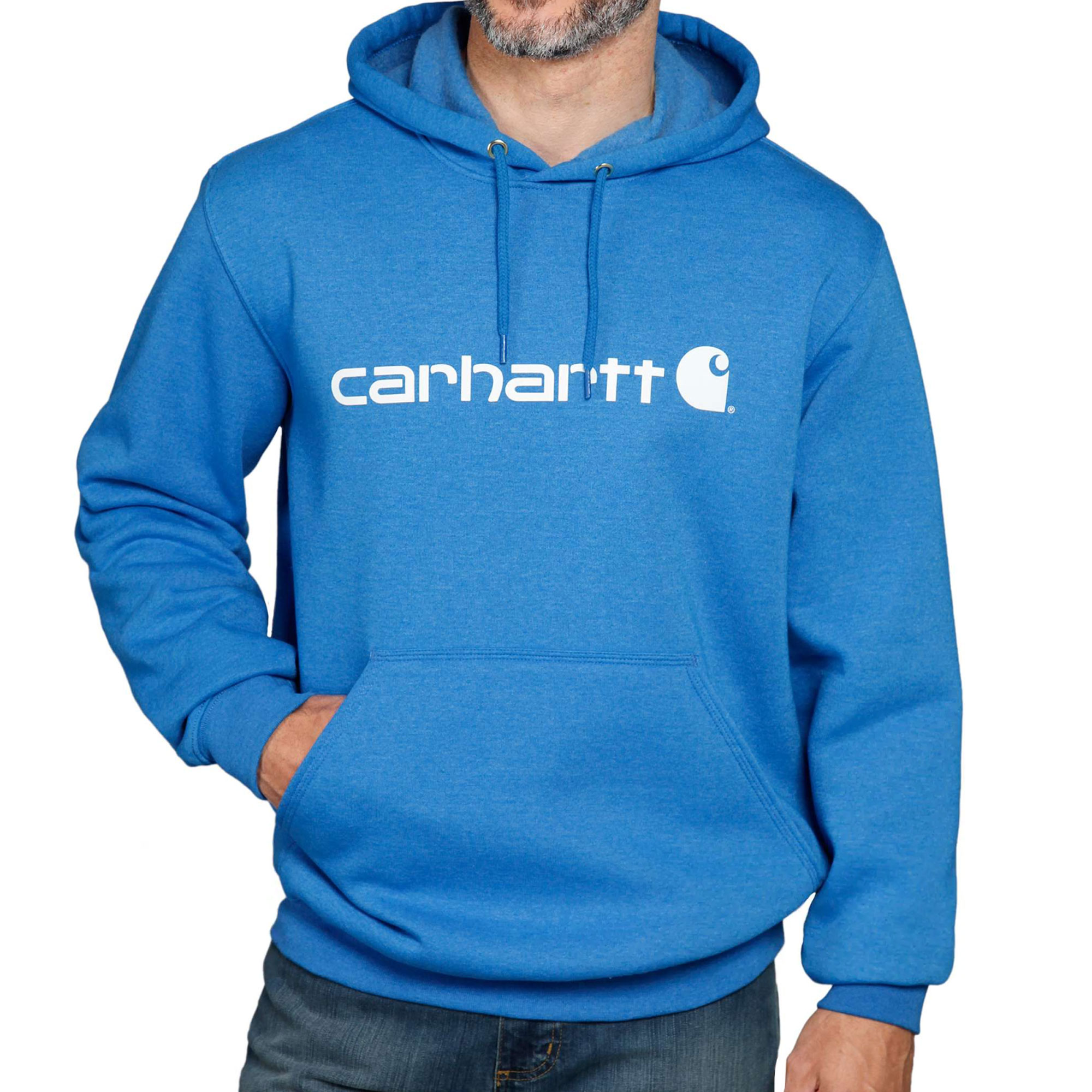 Carhartt Loose Fit Midweight Logo Graphic Sweatshirt Azurblau