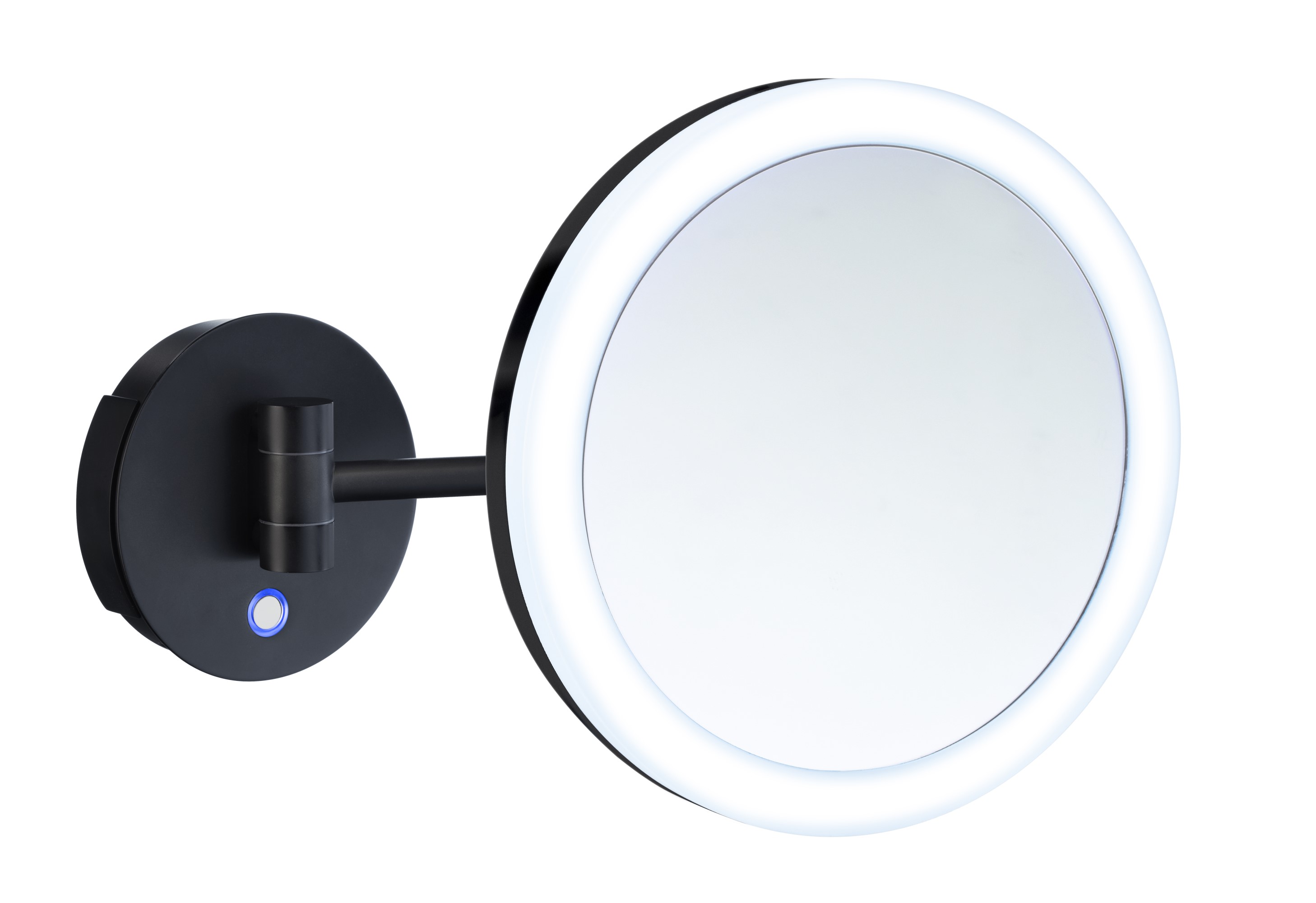Smedbo OUTLINE Kosmetikspiegel LED Ø20cm (FK485EBP) schwarz