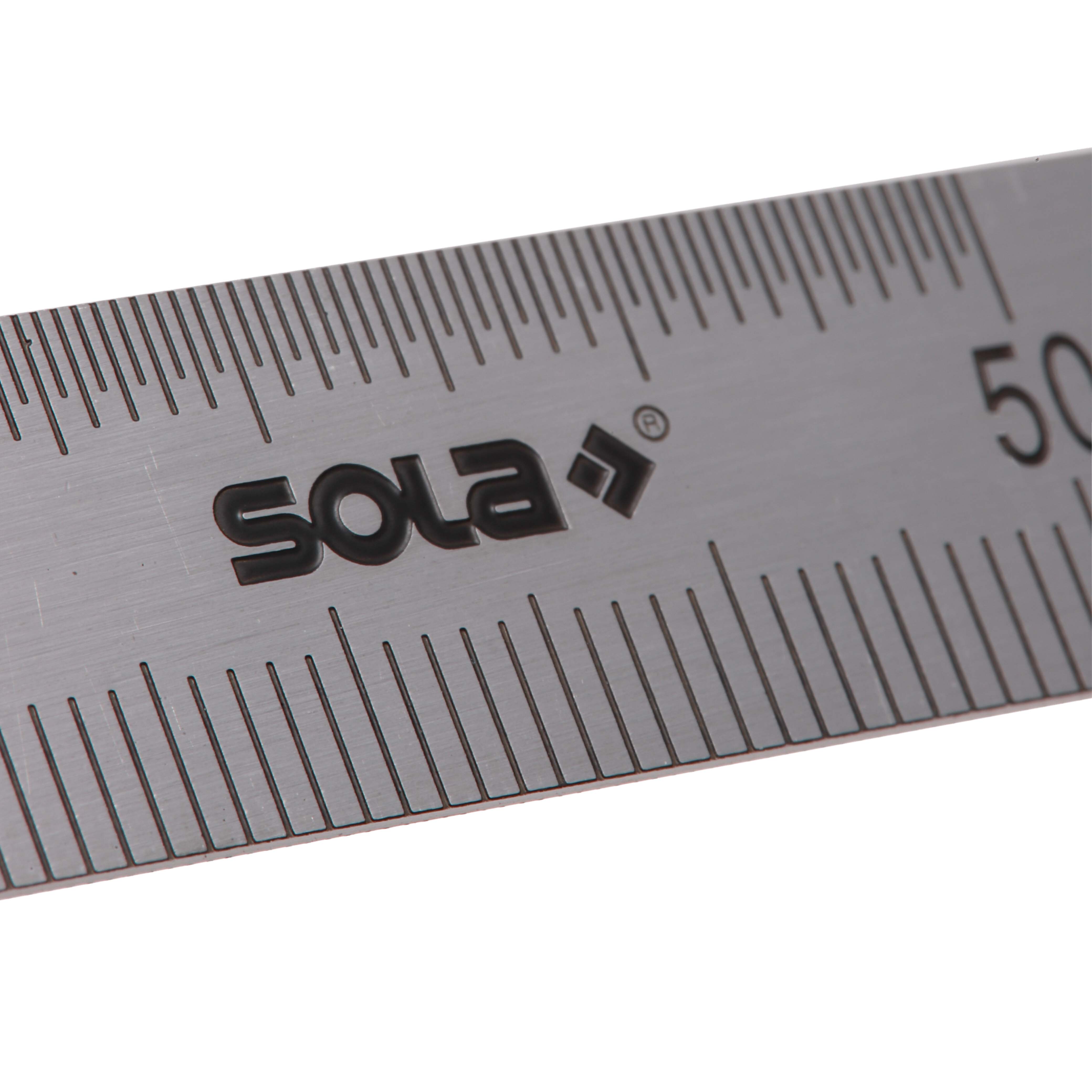 Sola Stahlmaßstab LSS 500 Grau 500 mm 
