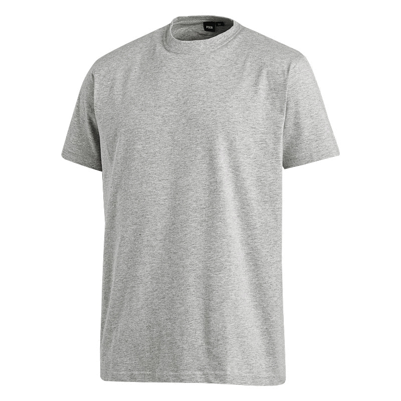 FHB Jens T-Shirt unifarben - grau meliert (Abverkauf) S