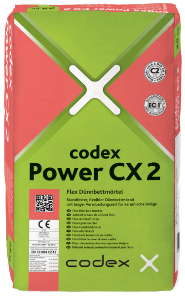 codex Dünnbettmörtel CX2 25kg 