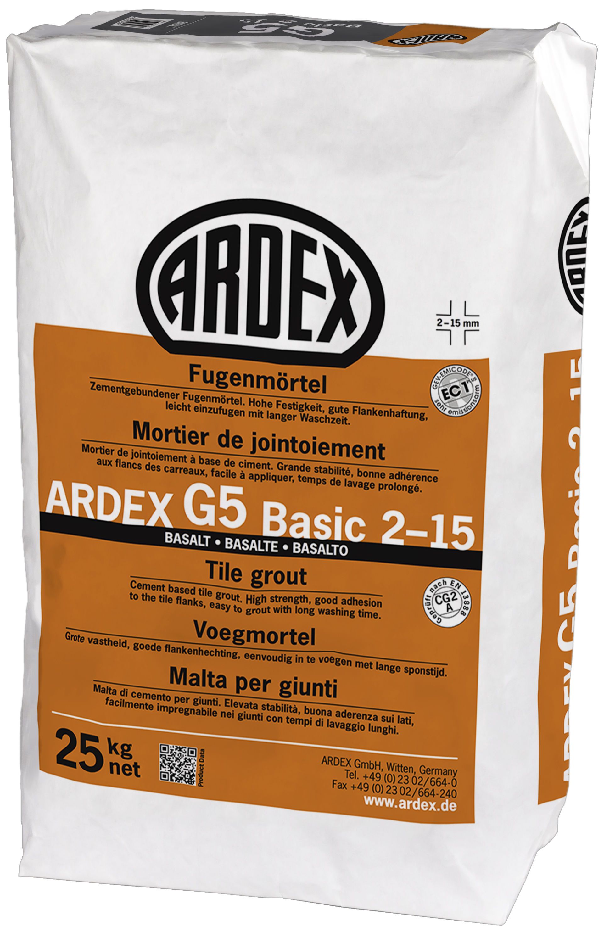 ARDEX G5 BASIC 25 kg Fugenmörtel Basalt 