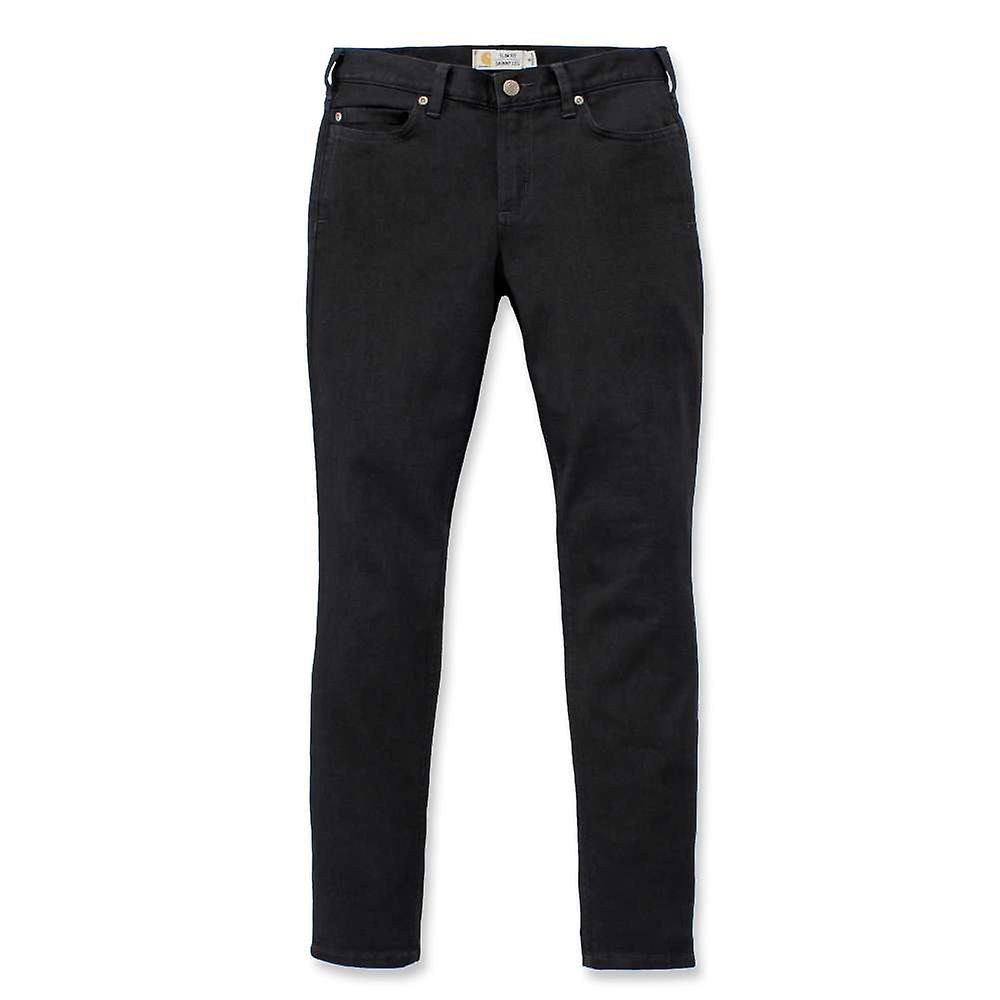 Carhartt Damen Slim-Fit Jeans schwarz W6