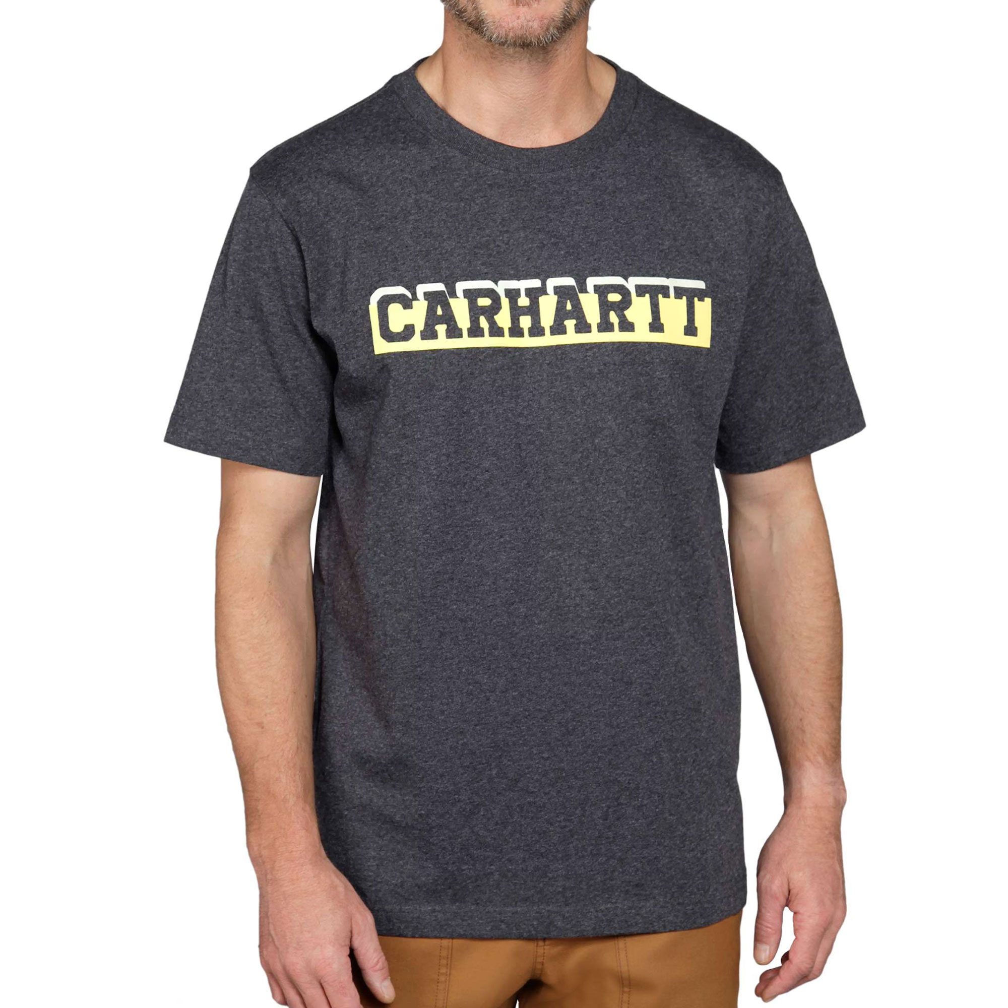 Carhartt Relaxed Fit Heavyweight S/S Logo Graphic T-Shirt grau