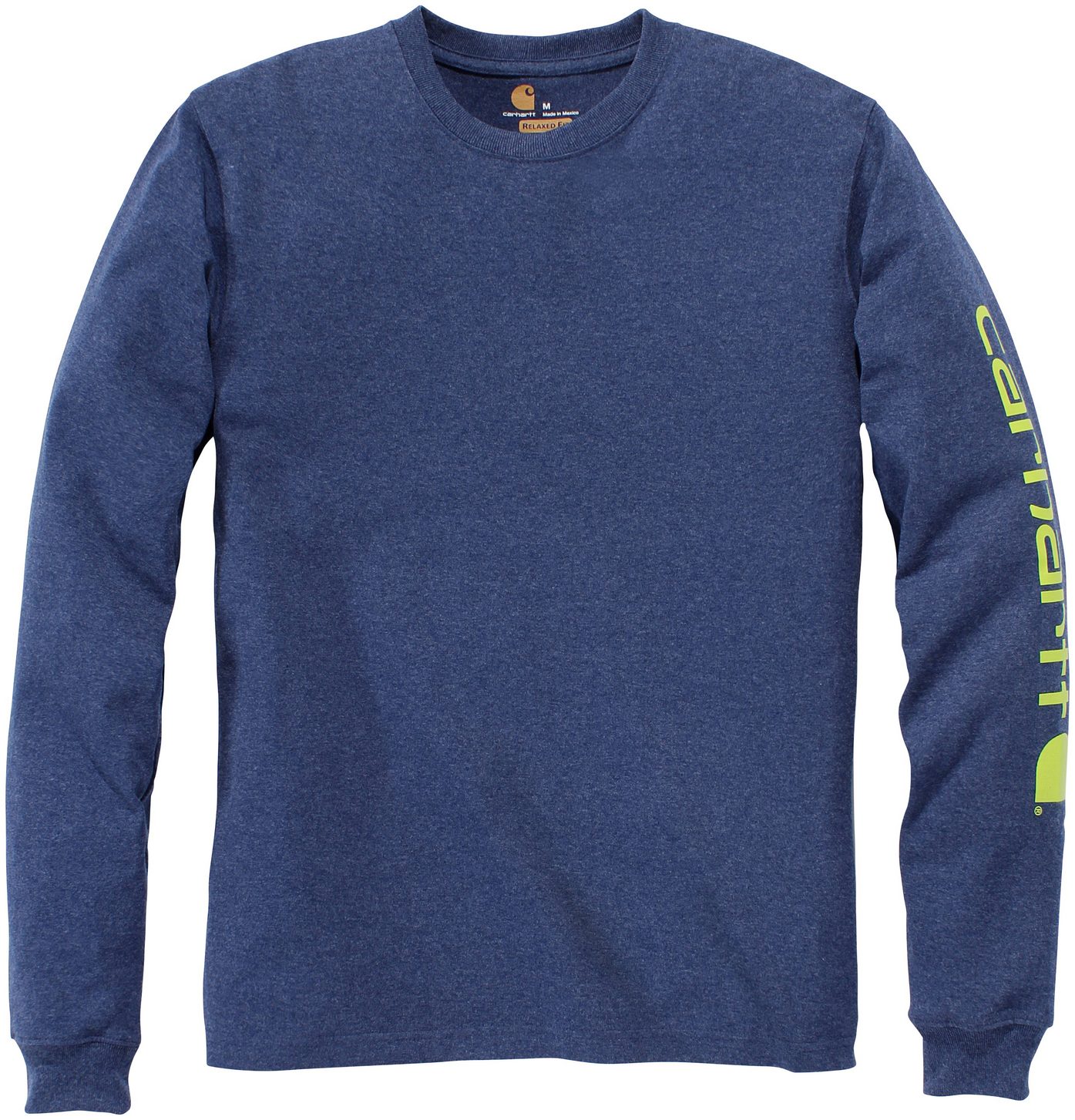 Carhartt Signature Long Sleeve Logo T-Shirt kobaltblau S