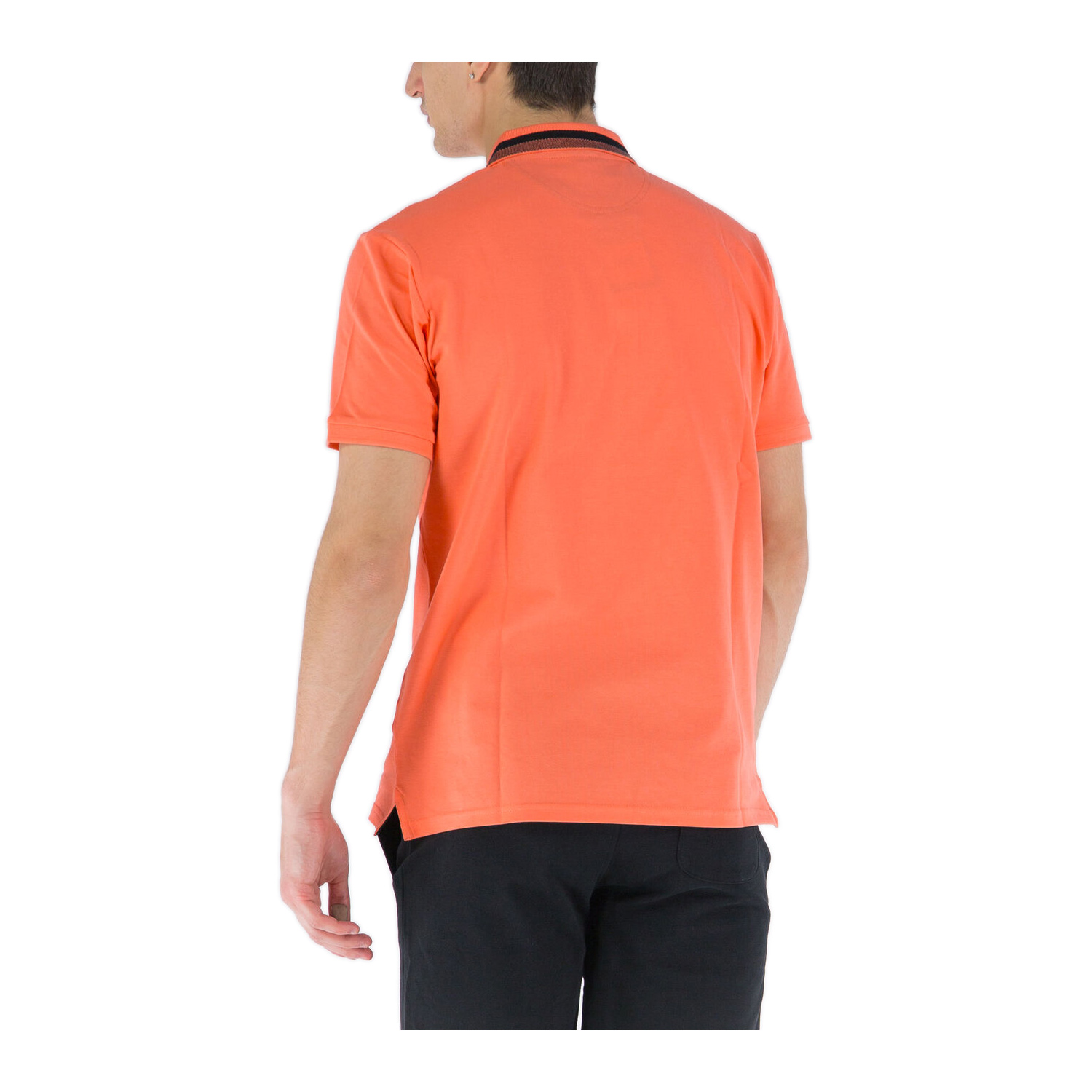 Champion Poloshirt mit Streifendetails am Kragen orange (ABVERKAUF)