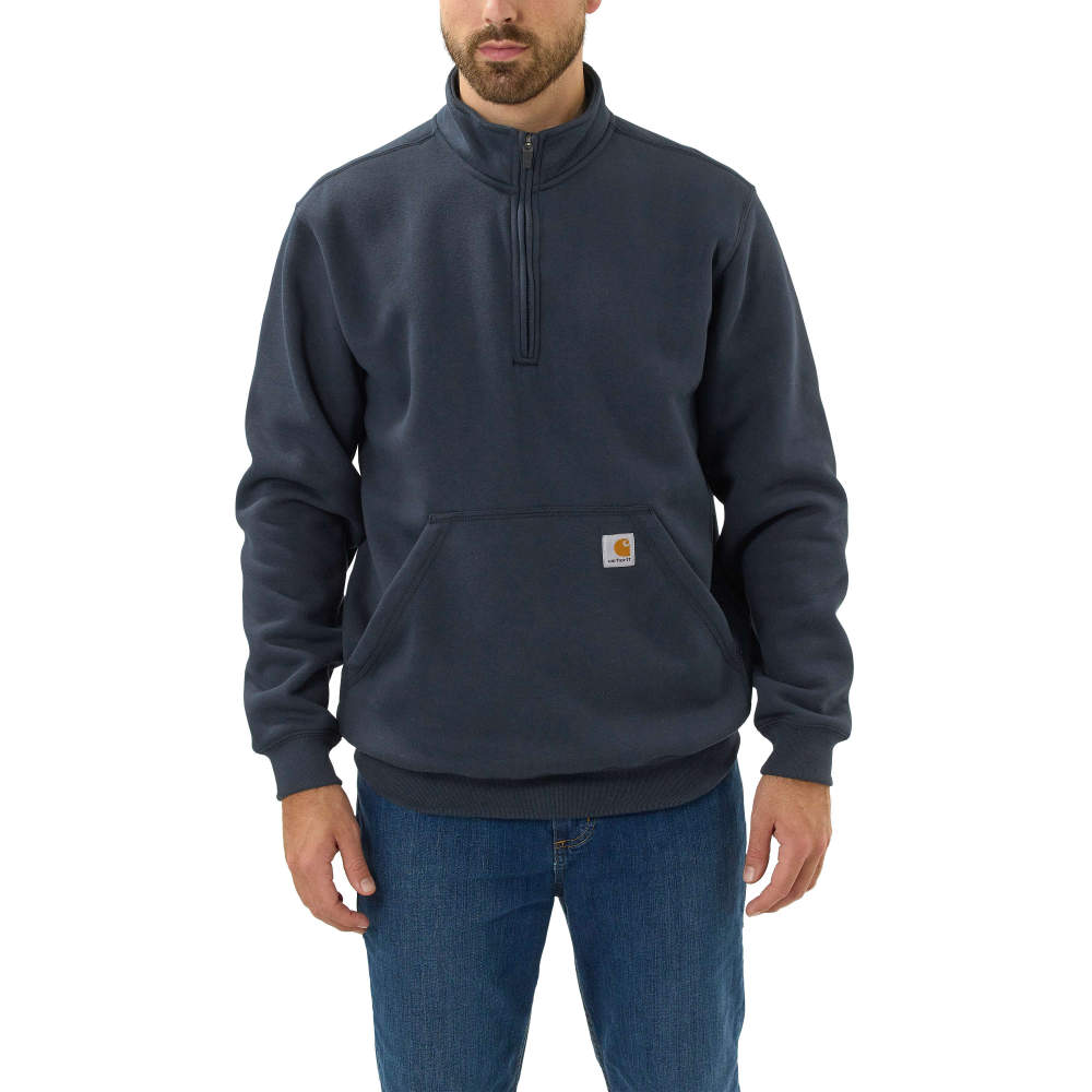 Carhartt Quarter Zip Sweatshirt Marineblau S