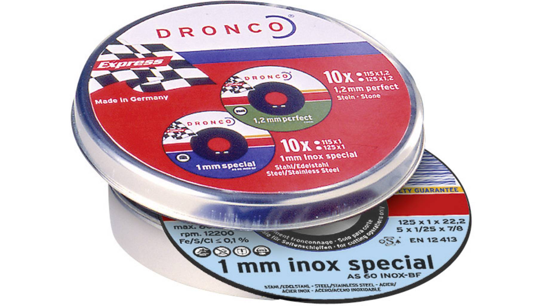 Dronco AS 60 T INOX 115x1x22mm (SALE) 10er Pack 