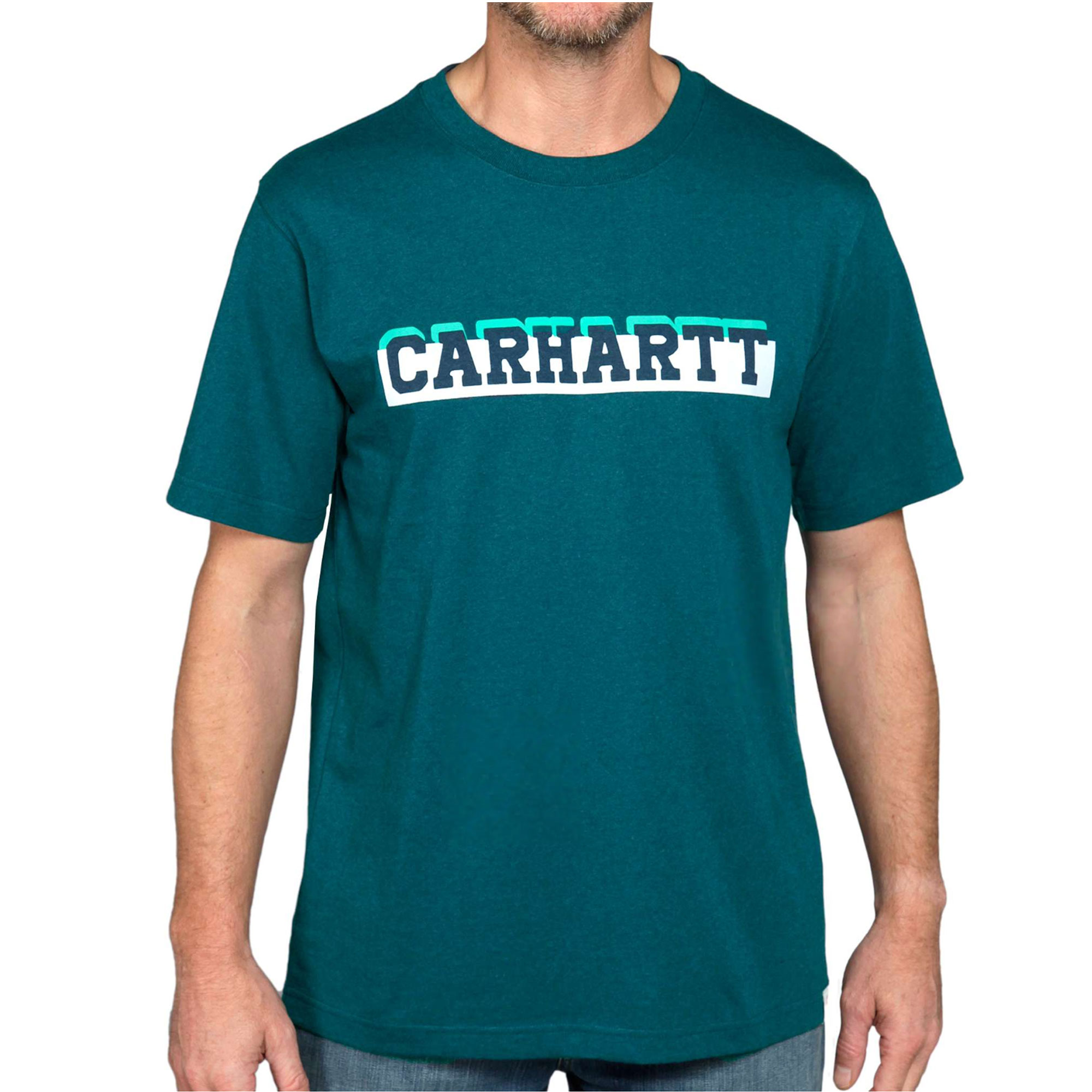 Carhartt Relaxed Fit Heavyweight S/S Logo Graphic T-Shirt nachtblau