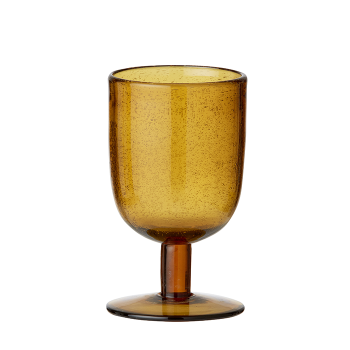 Bungalow Salon Weinglas H14 cm amber (ABVERKAUF)