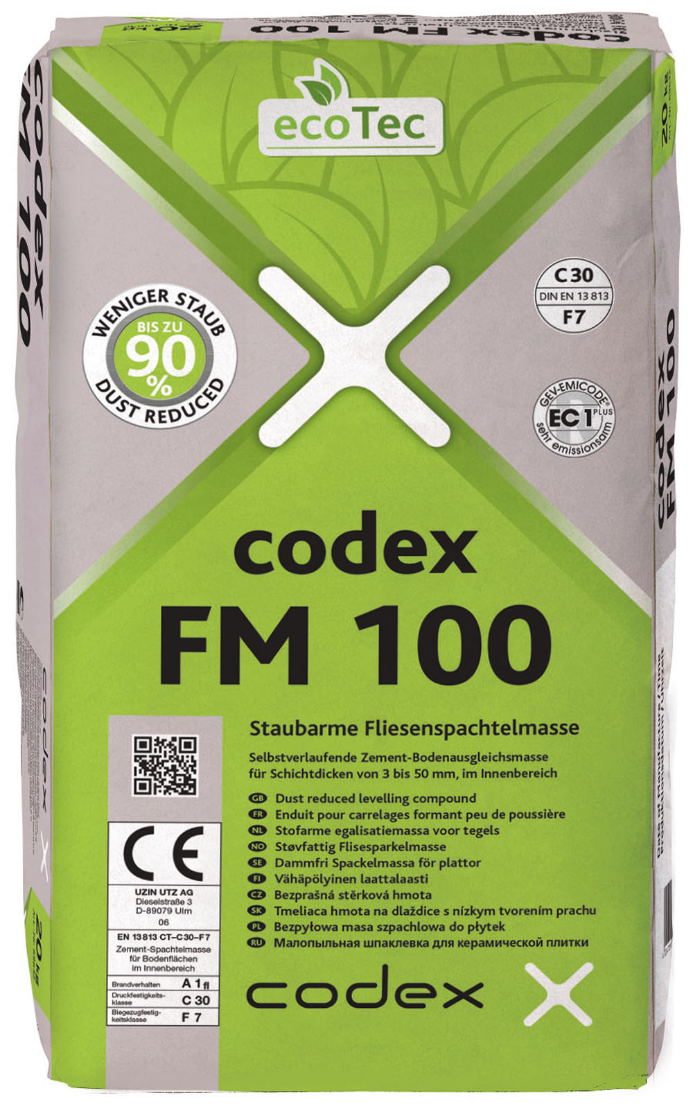 codex FM 100 Fliesenspachtelmasse - 20kg