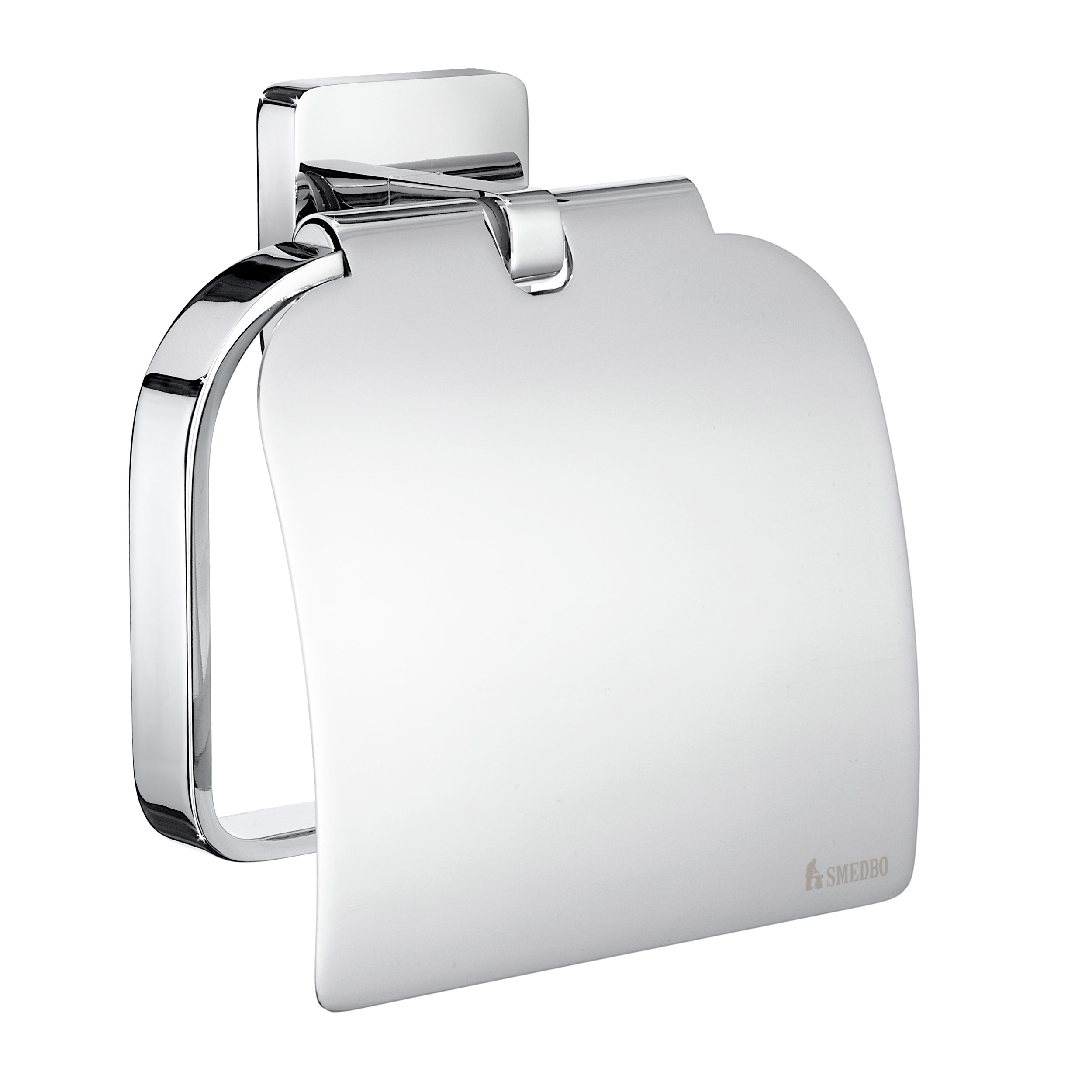 Smedbo ICE Toilettenpapierhalter mit Deckel 14x11cm (OK3414) chrom
