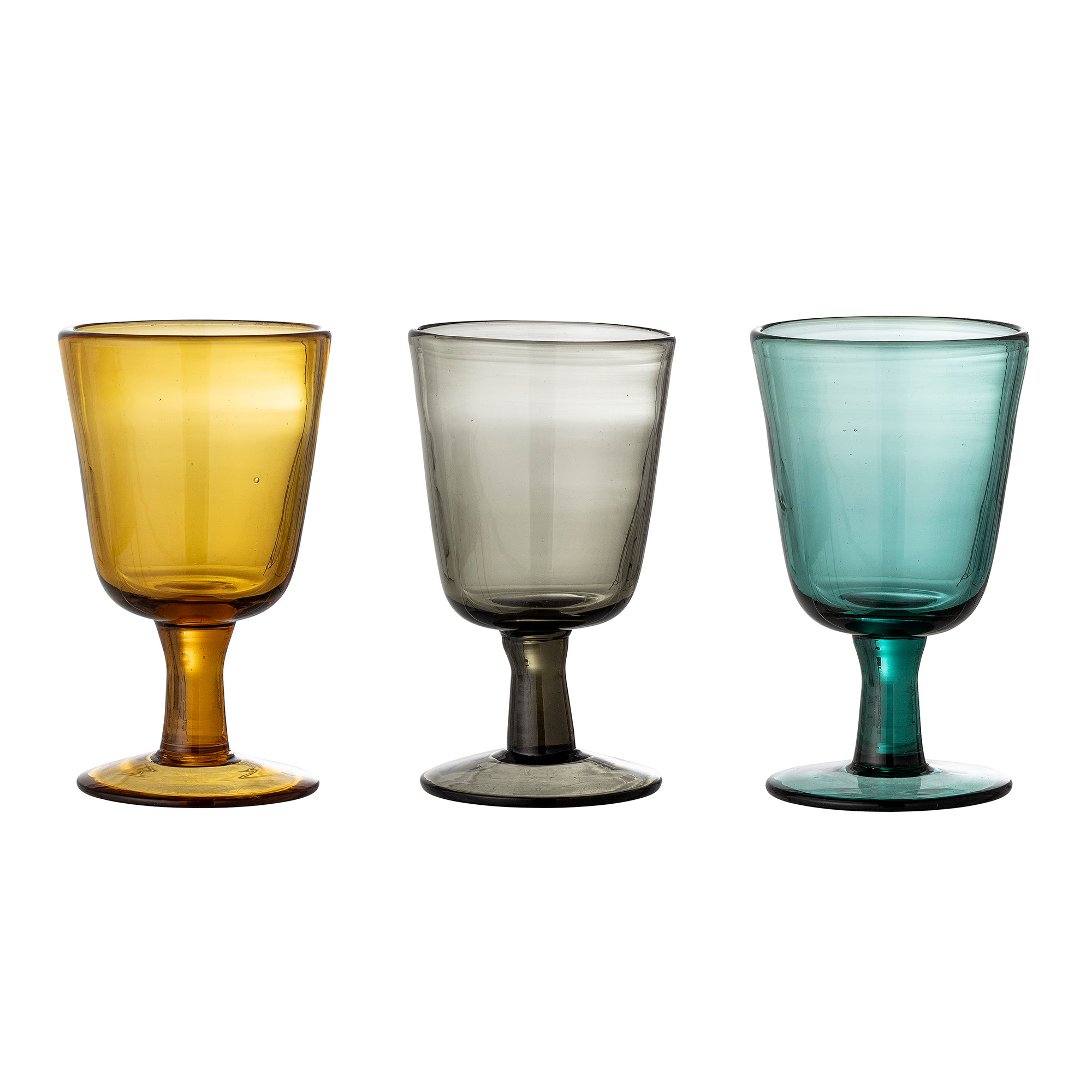 Bloomingville Weinglas-Set Kanda Ø8x14cm bunt 