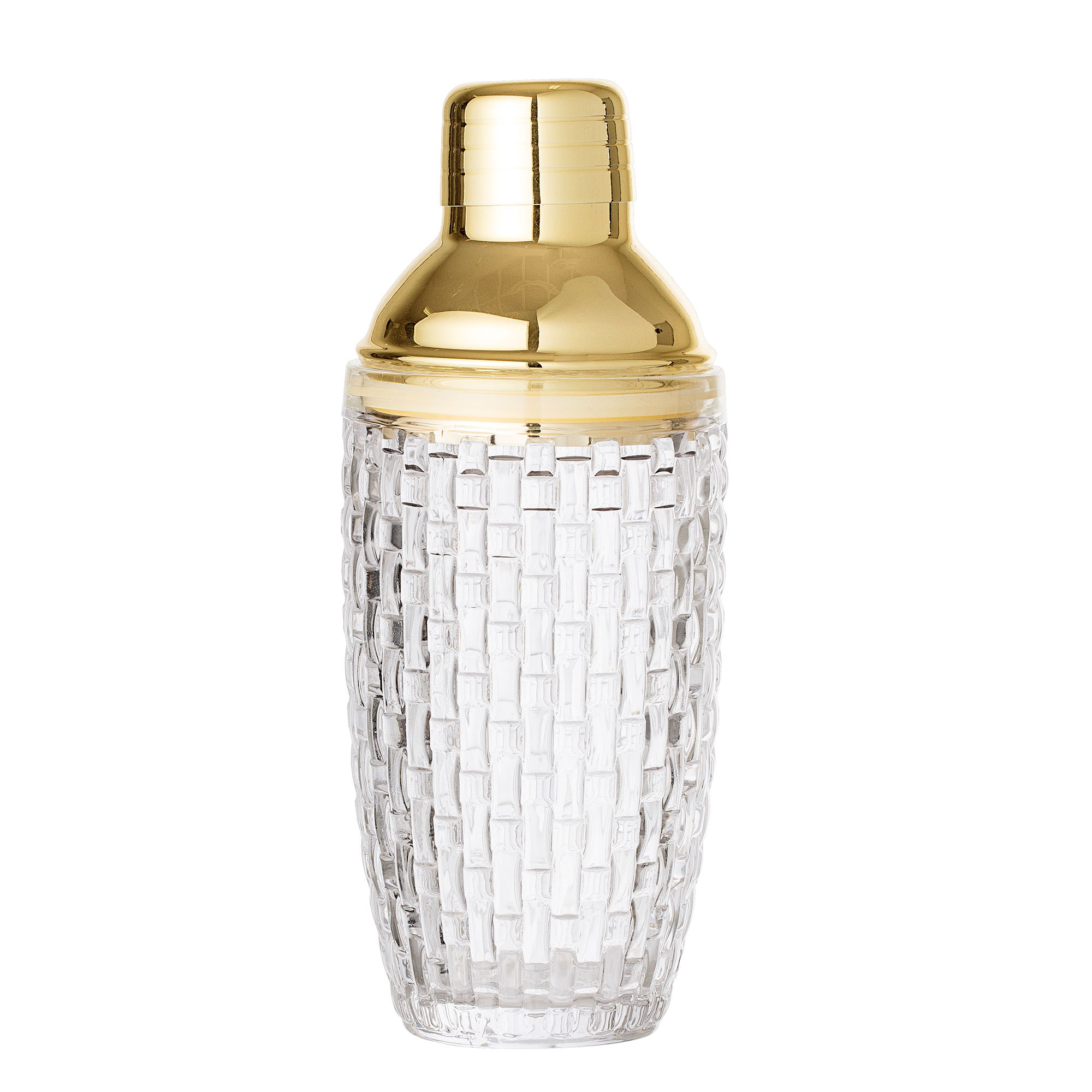 Bloomingville Cocktail-Shaker Glas Ø8x22cm gold klar